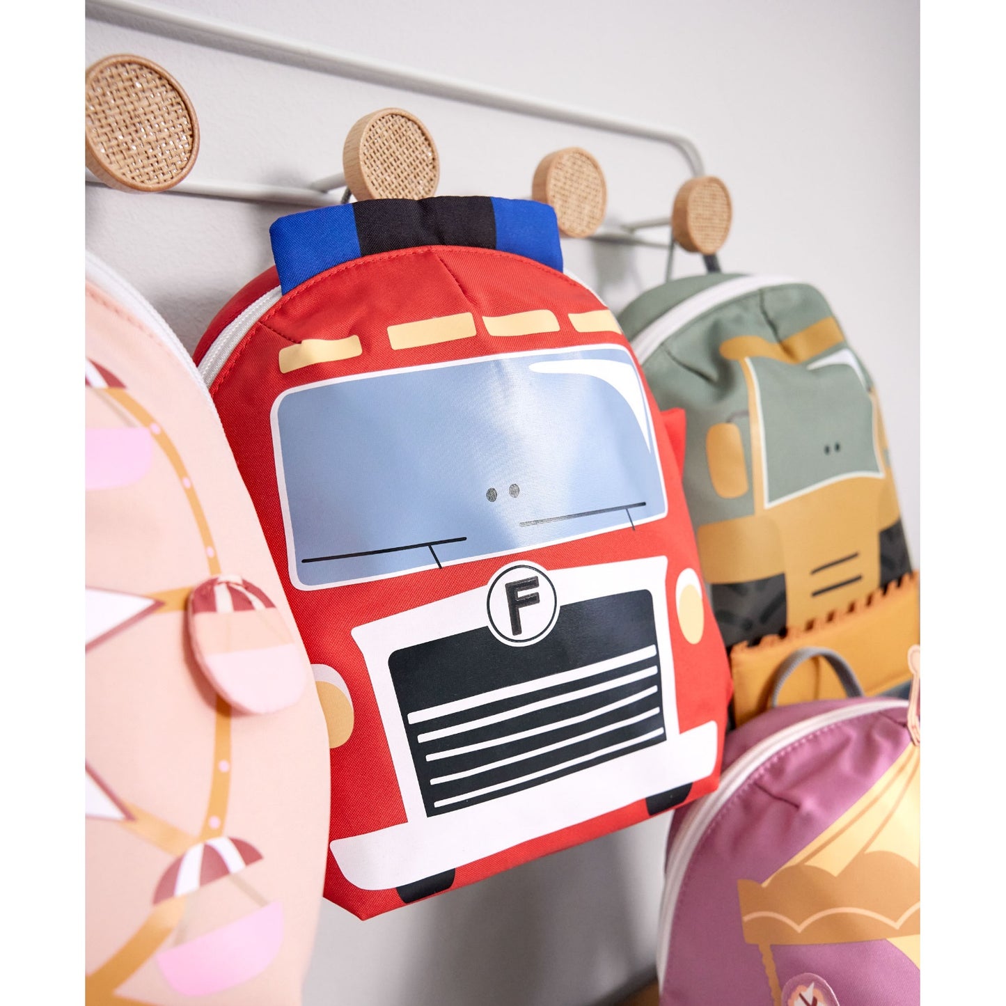 Tiny Drivers Fire Engine | Mini Backpack | Kid's Backpack for Creche, Nursery & School