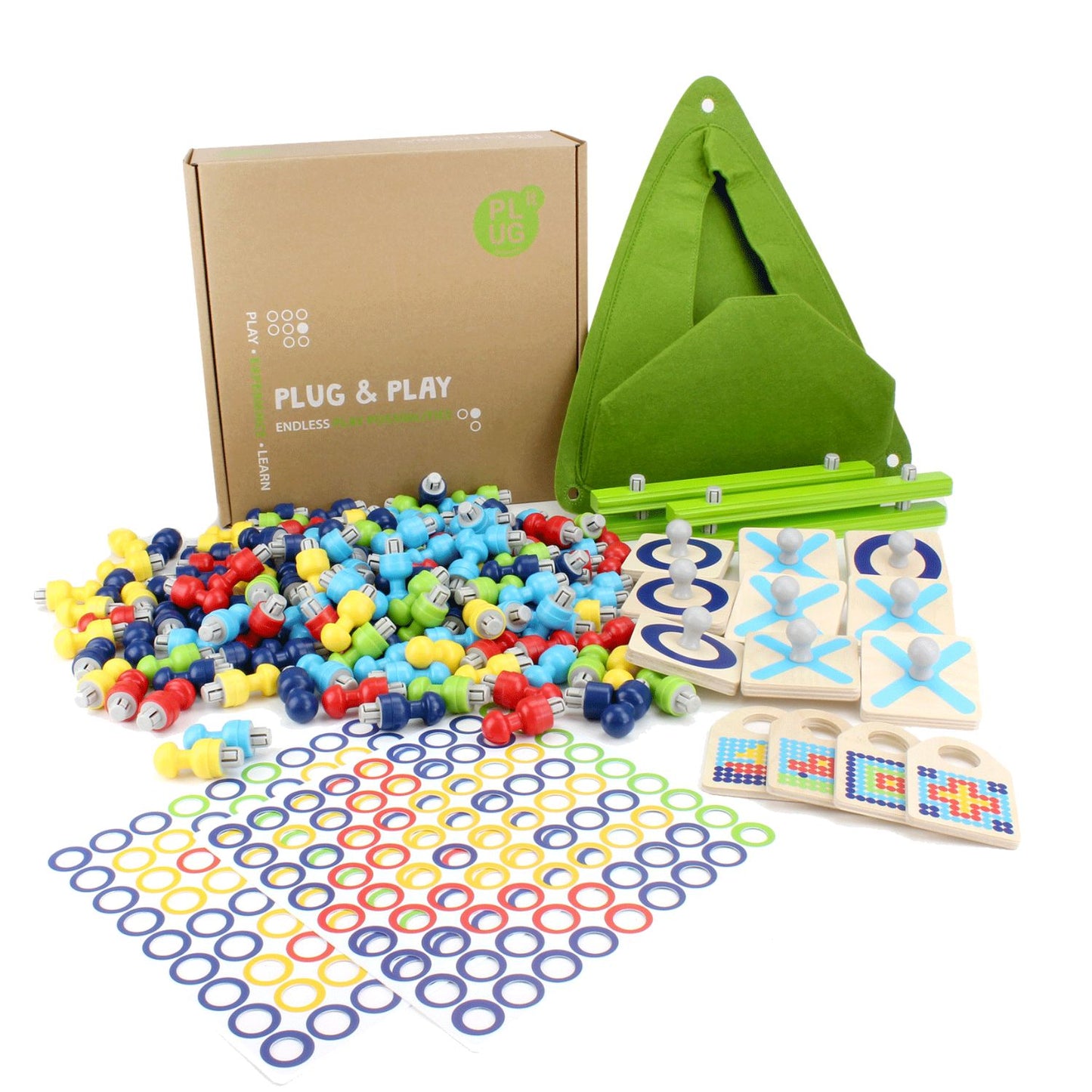 Tic Tac Toe & Coding Set | PLUG-it - Educational Play System For Kids