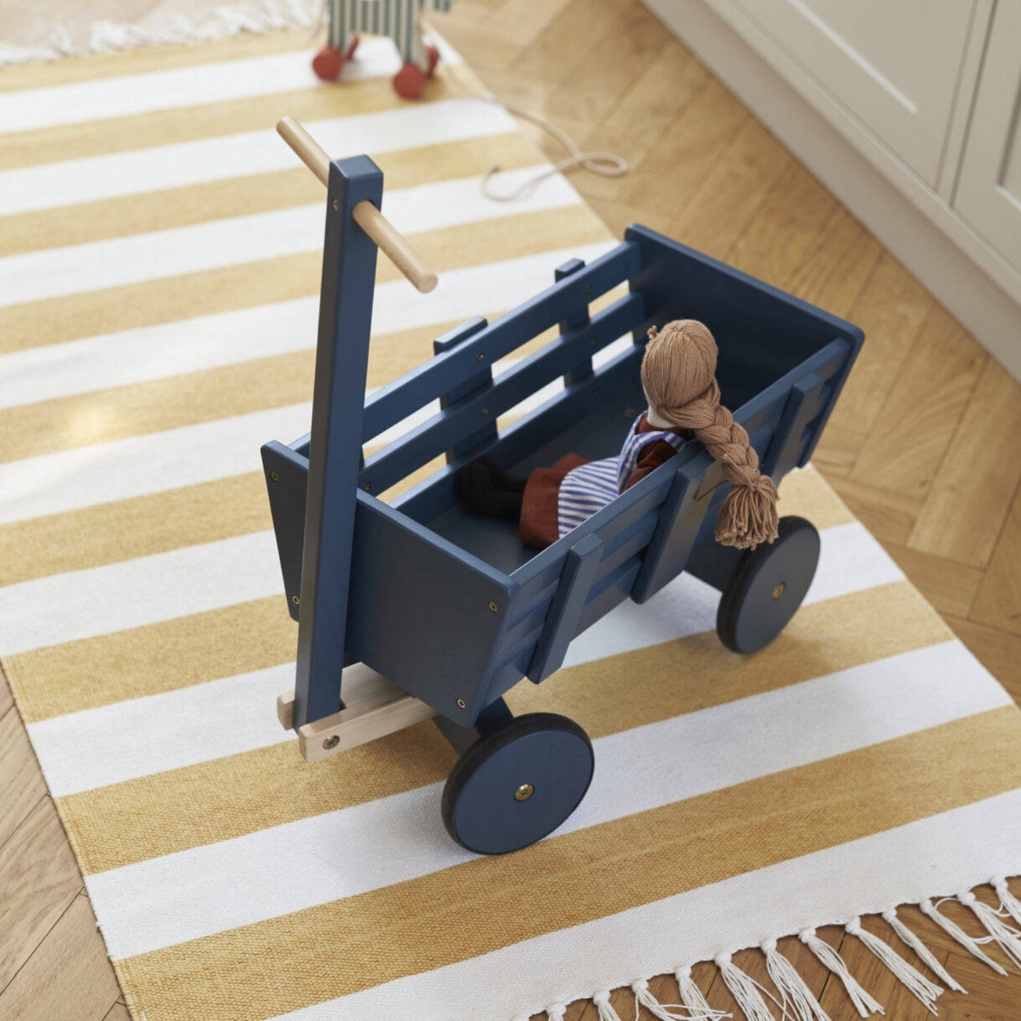 Doll Wagon - Blue | Carl Larsson Collection | Wooden Pretend Play Toy