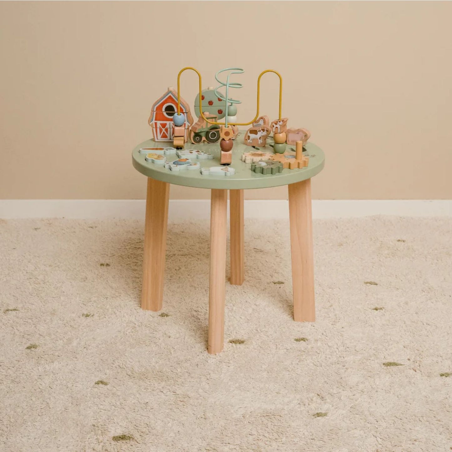 Little Farm Activity Table | Wooden Toddler Activity Toy