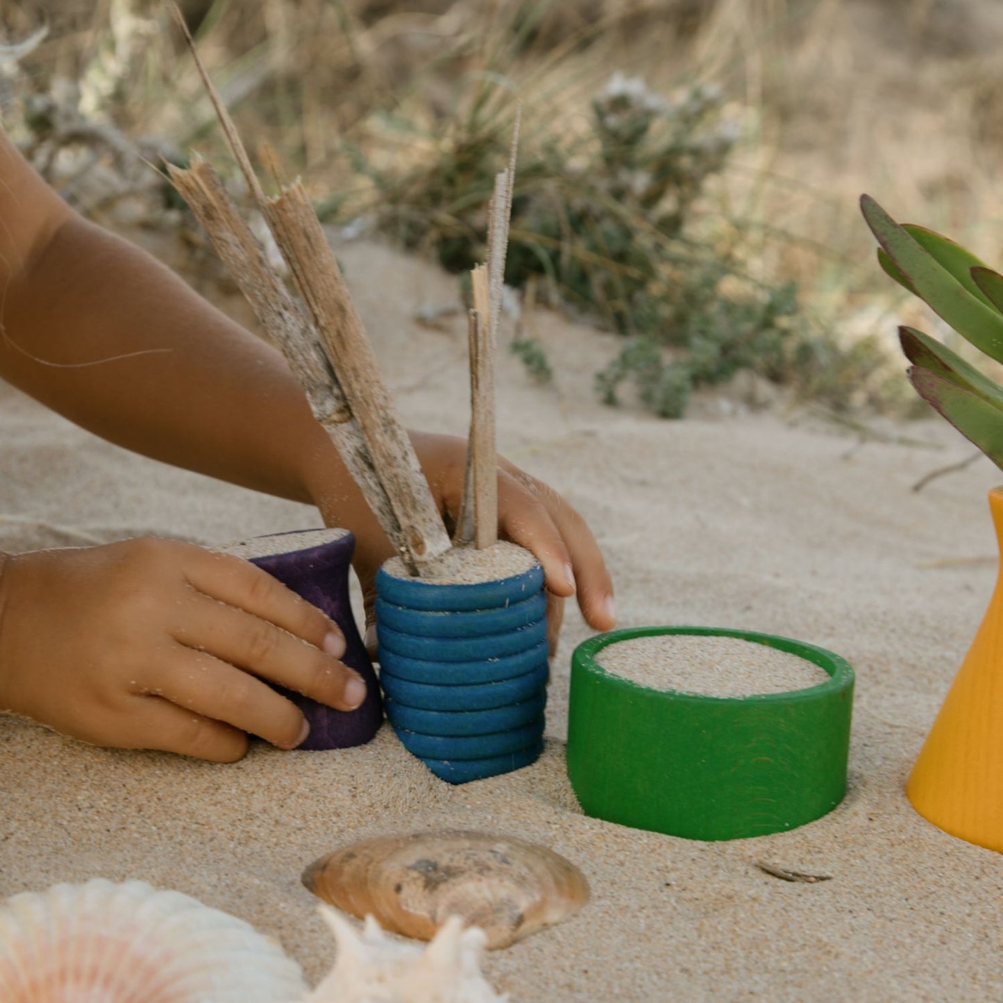 Pots | Wooden Toys for Kids | Open-Ended Play