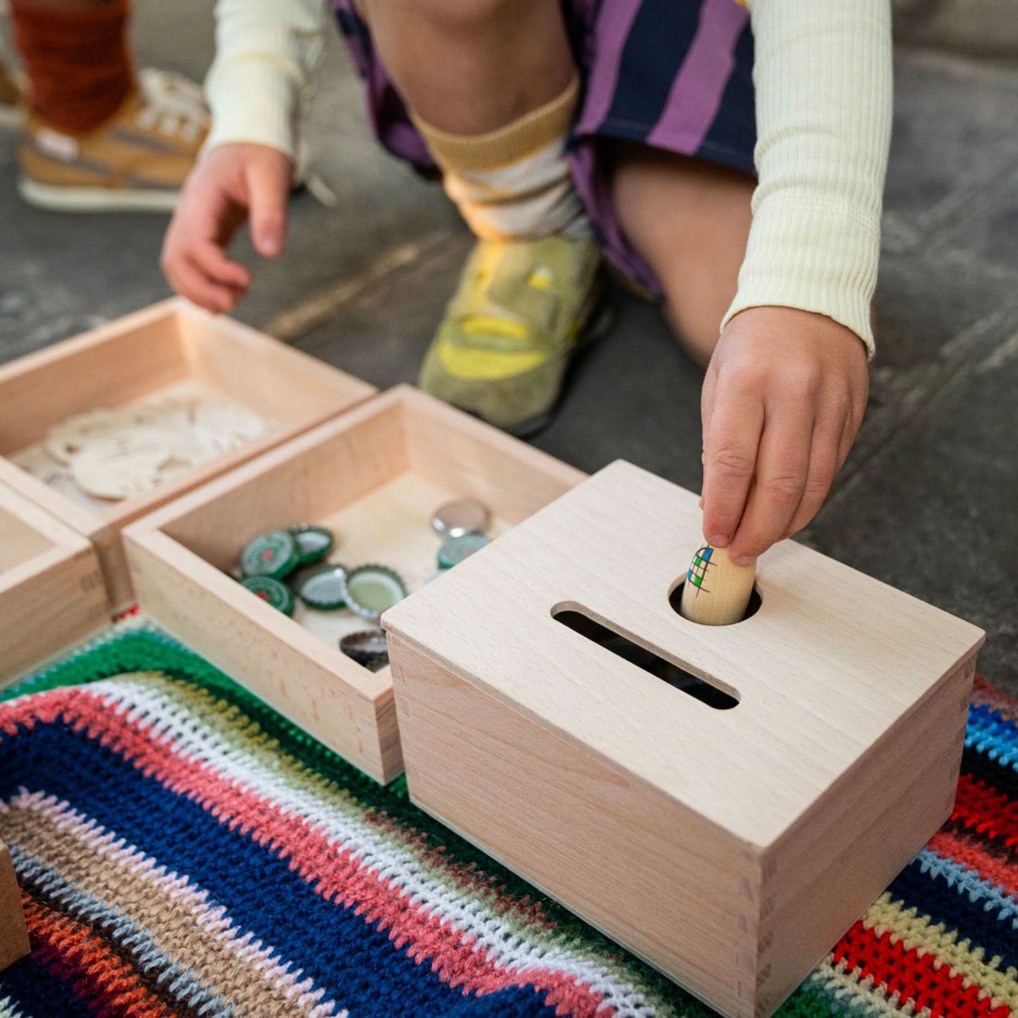 Wooden Permanence Box | Sorting & Stacking Toy | Open-Ended Play