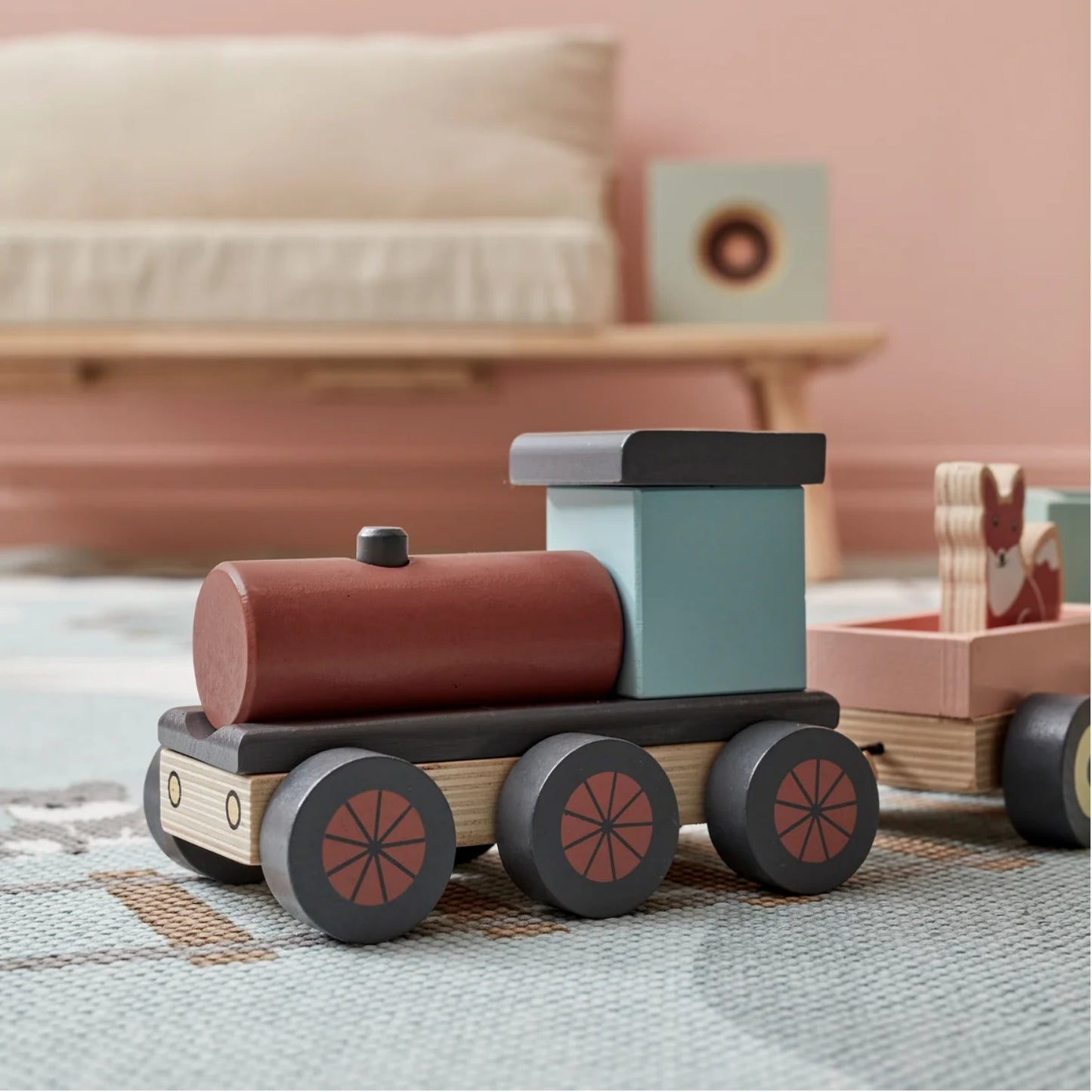Animal Wood Train | Wooden Toddler Activity Toy
