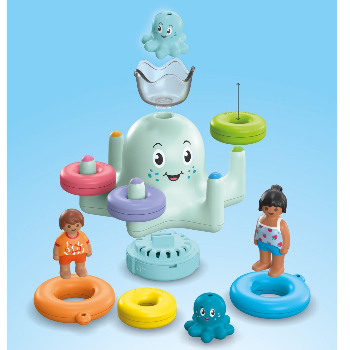 Colourful Kraken | Junior Aqua & Tinti | Bath Toys | 1 - 4 Years