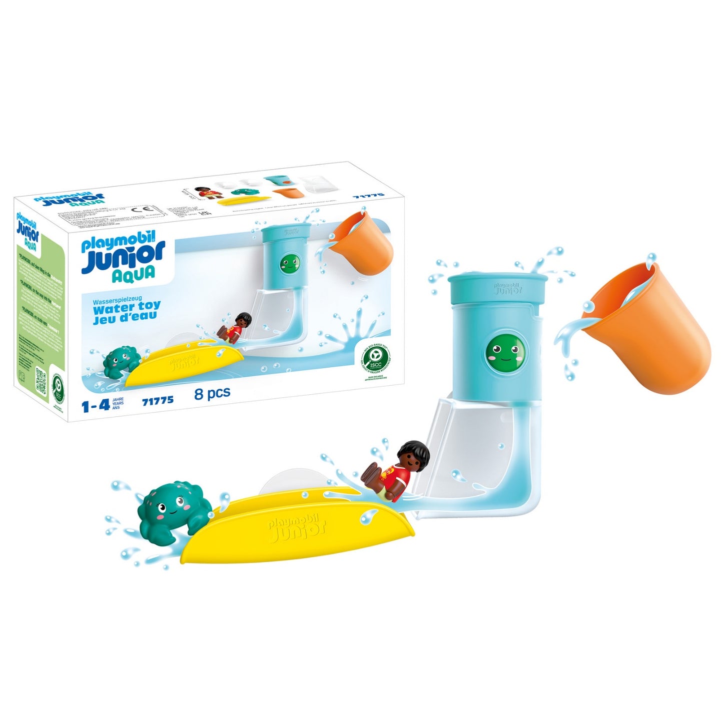 Pour and Play Water Tank with Slide | Junior Aqua | Bath Toys | 1 - 4 Years