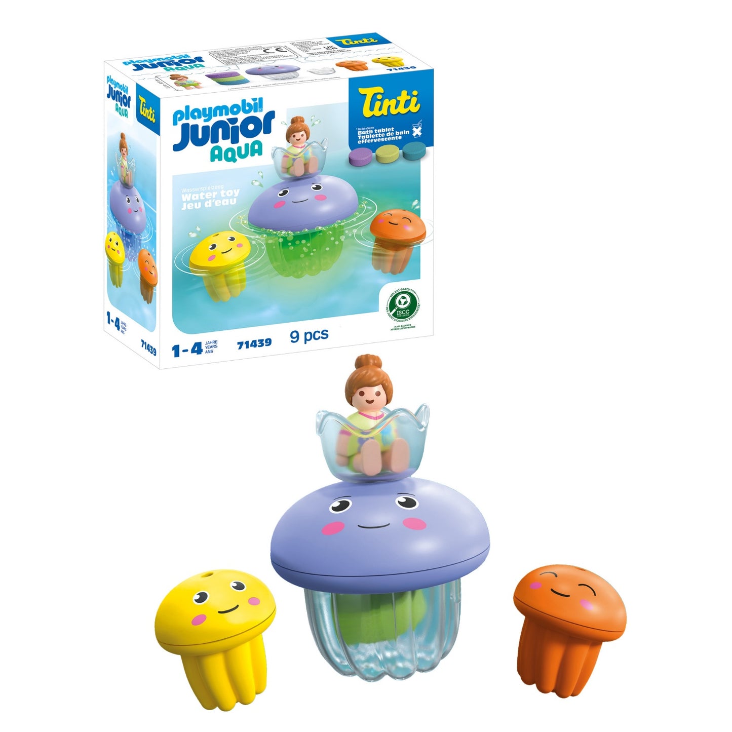 Colourful Jellyfish Family | Junior Aqua & Tinti | Bath Toys | 1 - 4 Years