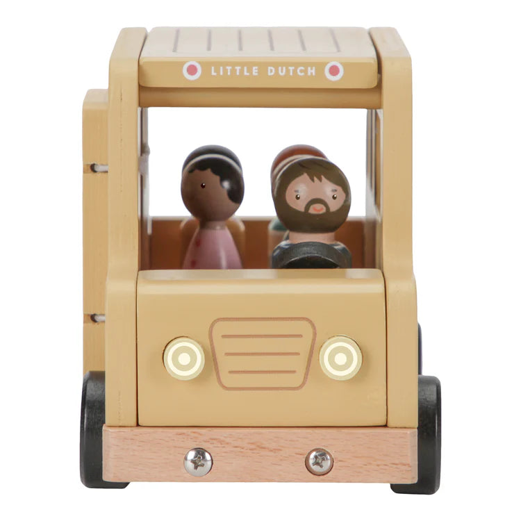 School Bus with Figures | Wooden Toy Set for Imaginative Play