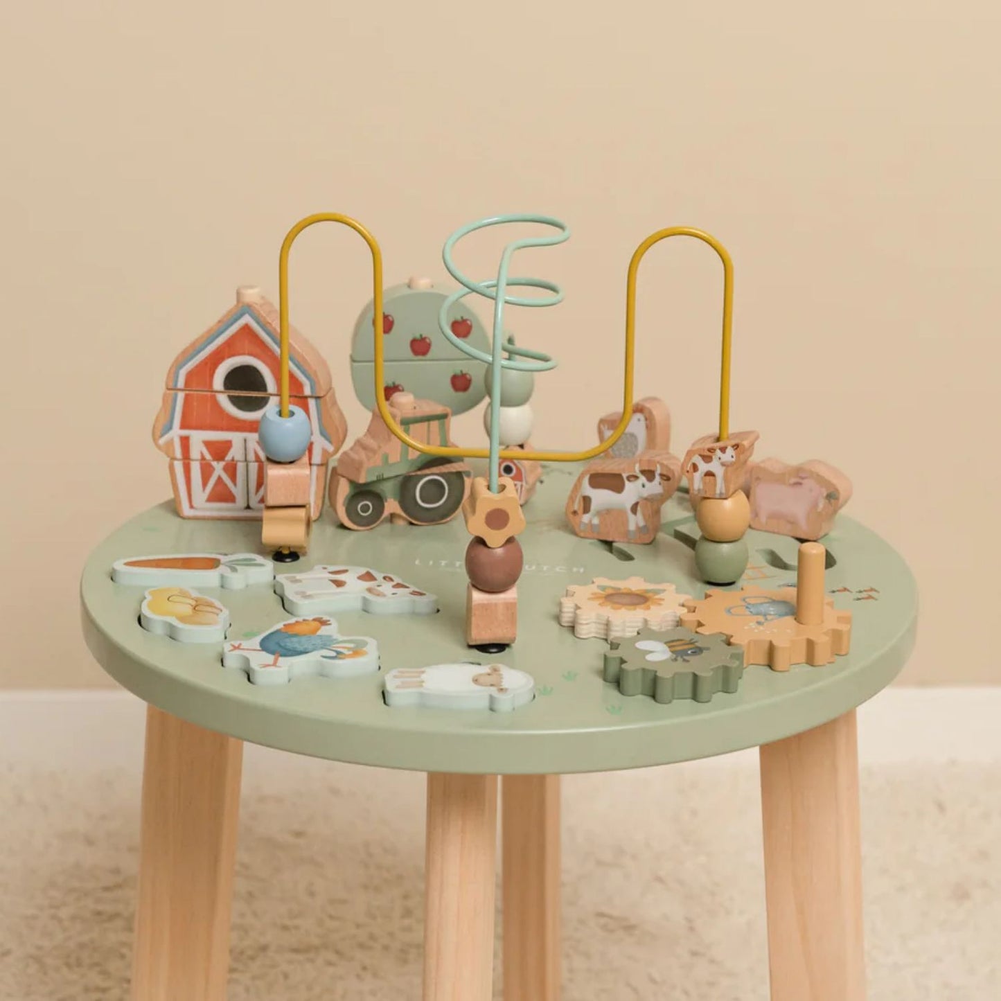 Little Farm Activity Table | Wooden Toddler Activity Toy