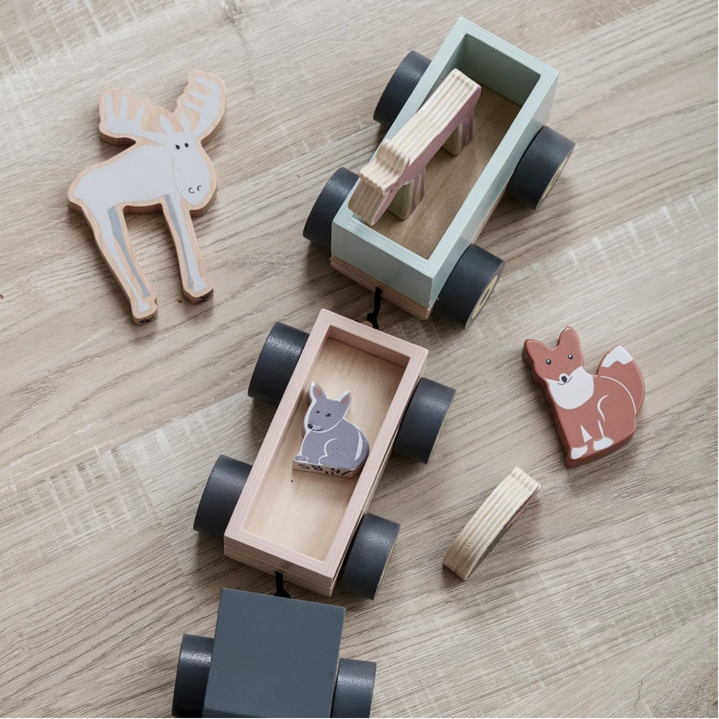 Animal Wood Train | Wooden Toddler Activity Toy