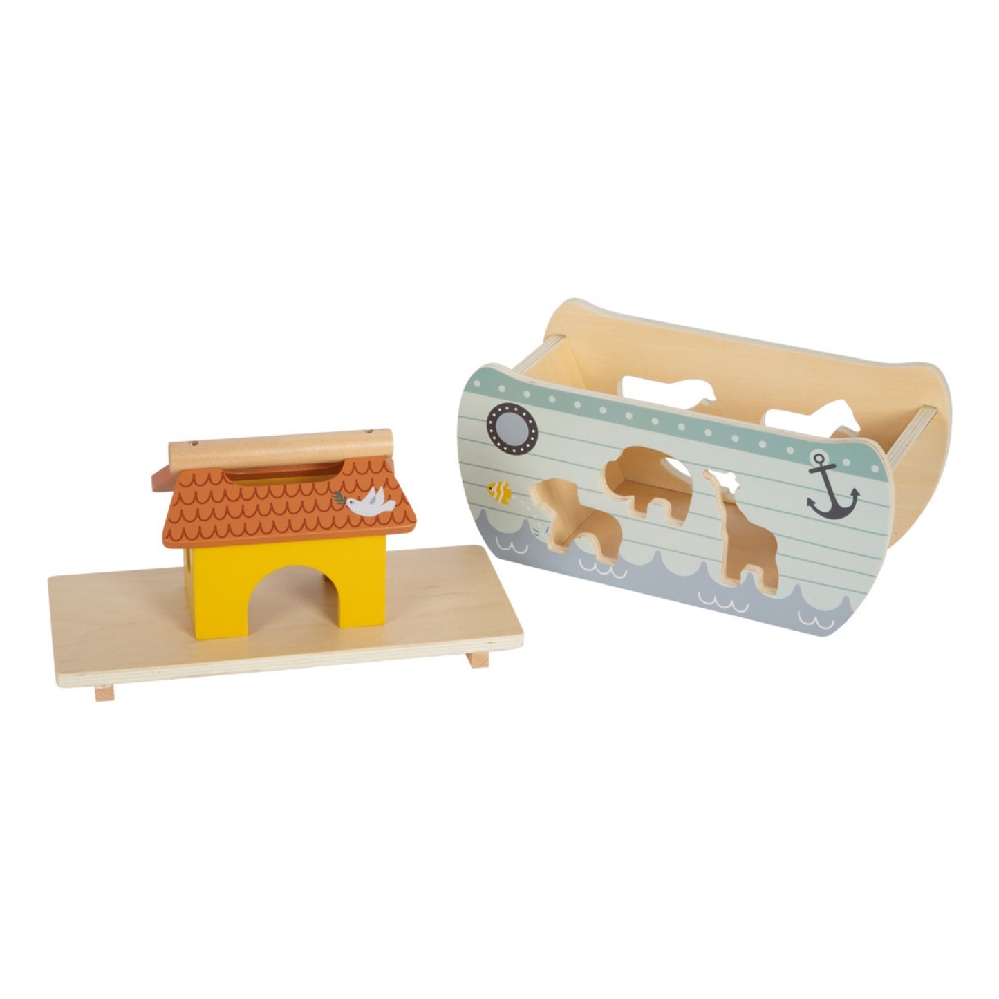 Noah's Shape Sorter Ark | Toddler Activity Wooden Toy