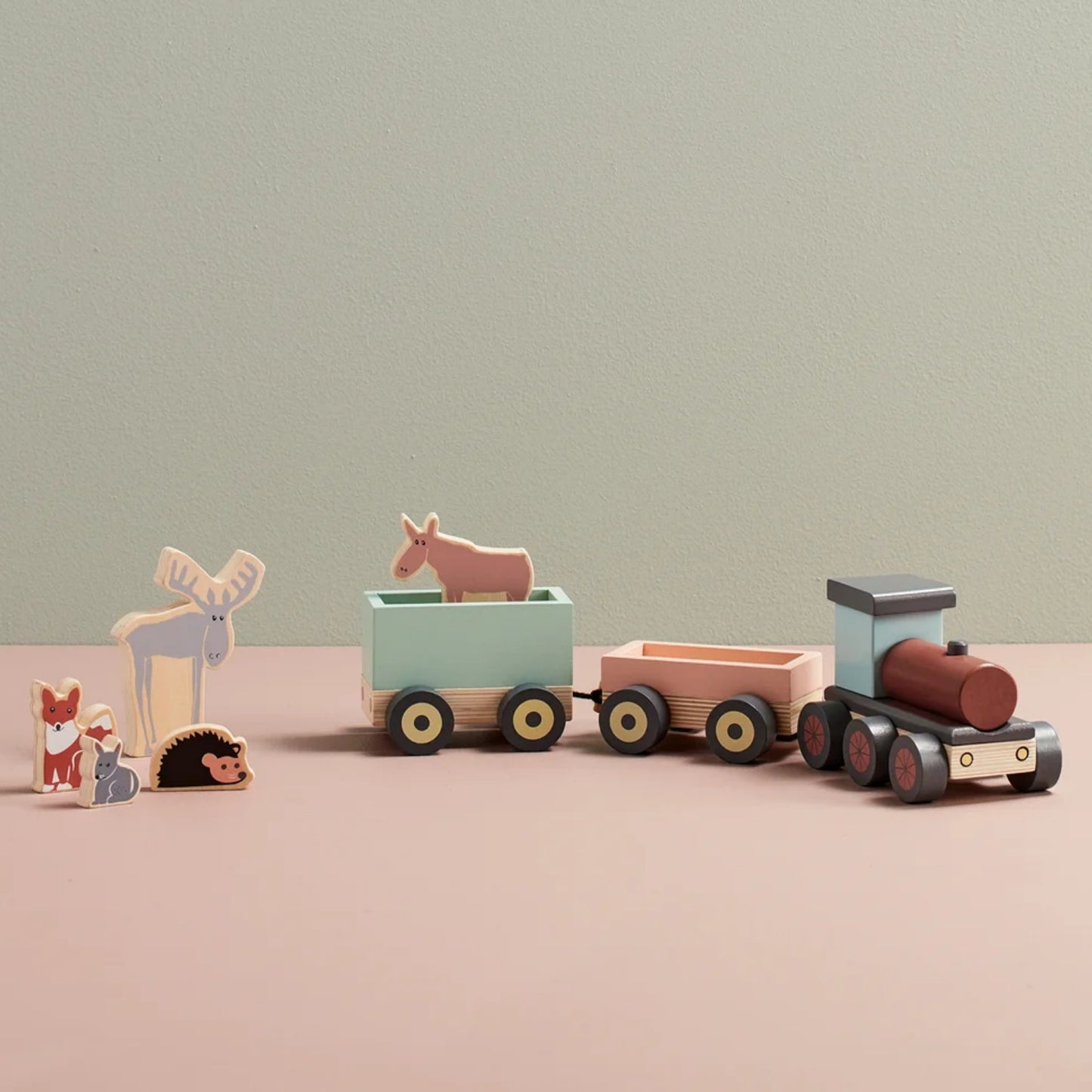 Animal Wood Train | Wooden Toddler Activity Toy