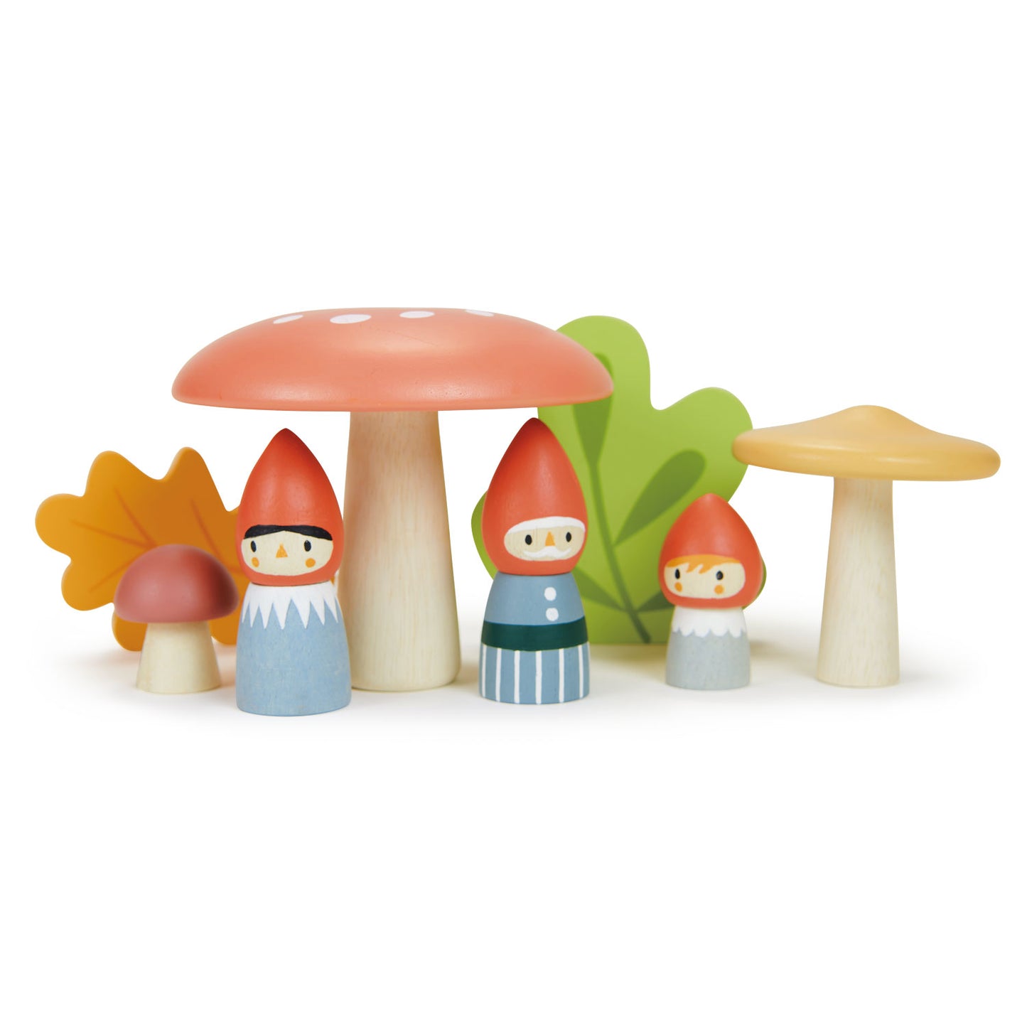 Woodland Gnome Family | Open-Ended Play Wooden Doll Set For Kids