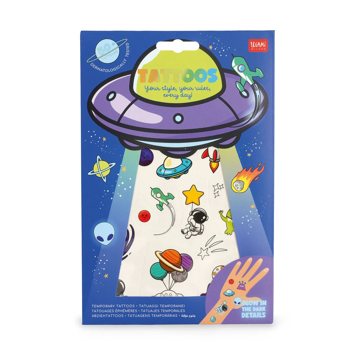 Space | Temporary Tattoos