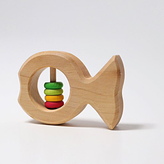 Joschi the Fish | Rattle & Grasping Toy | Baby’s First Wooden Toy