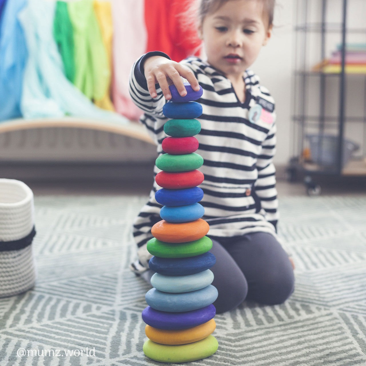 Dream Pebbles Building Set | Wooden Toys for Kids | Open-Ended Play