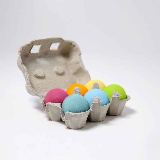 Pastel Wooden Balls | Sorting & Stacking Toys for Kids