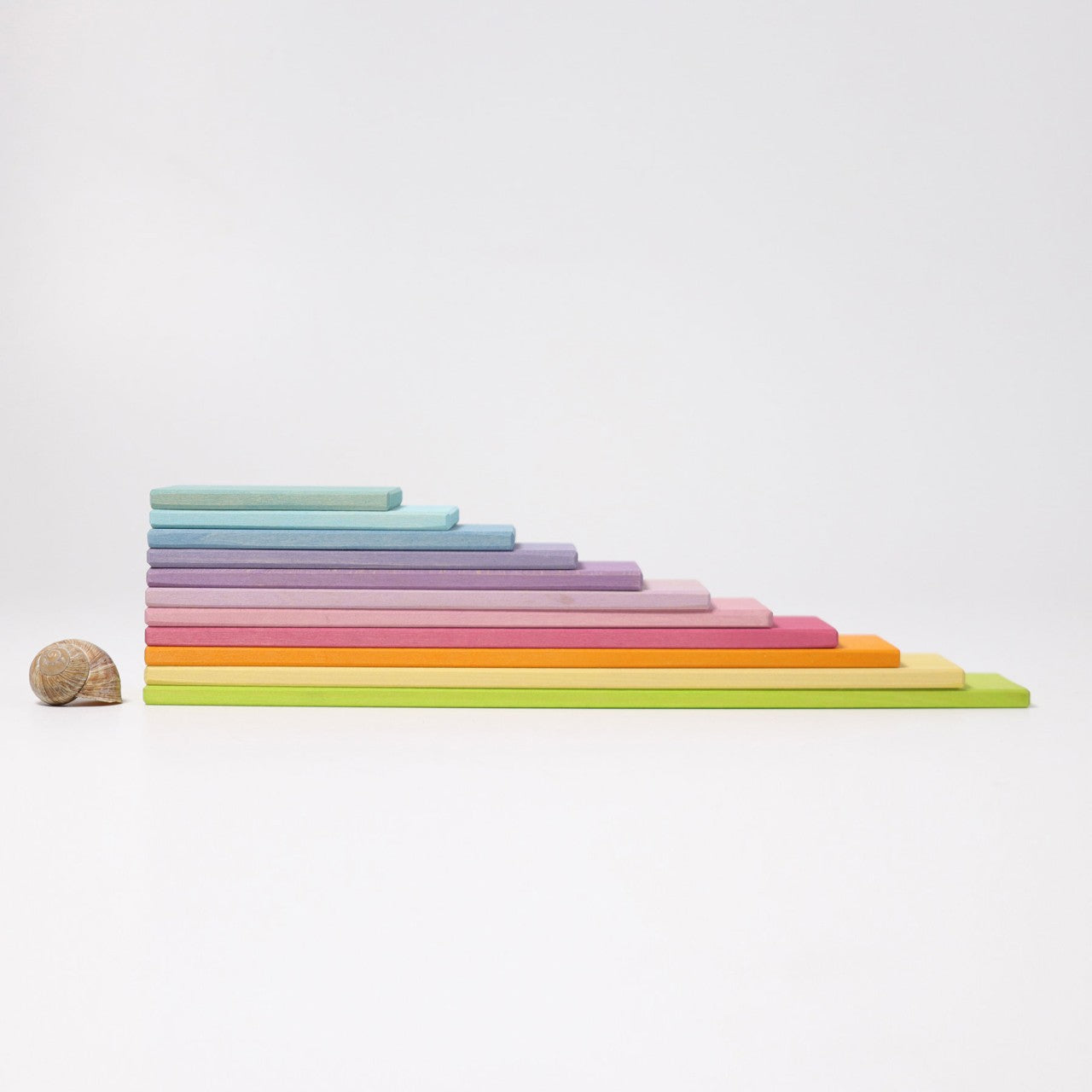 Pastel Building Boards | 11 Pieces | Wooden Toys for Kids | Open-Ended Play