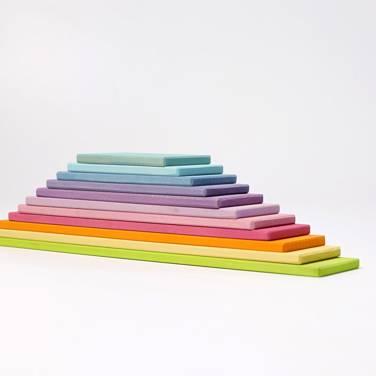 Pastel Building Boards | 11 Pieces | Wooden Toys for Kids | Open-Ended Play