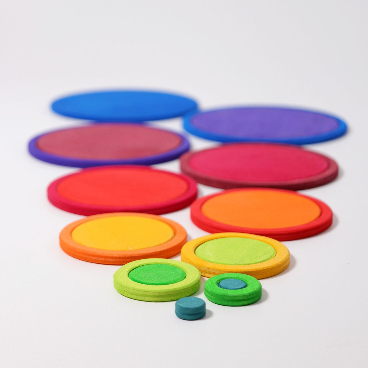 Concentric Circles and Rings | 20 Pieces | Wooden Toys for Kids | Open-Ended Play