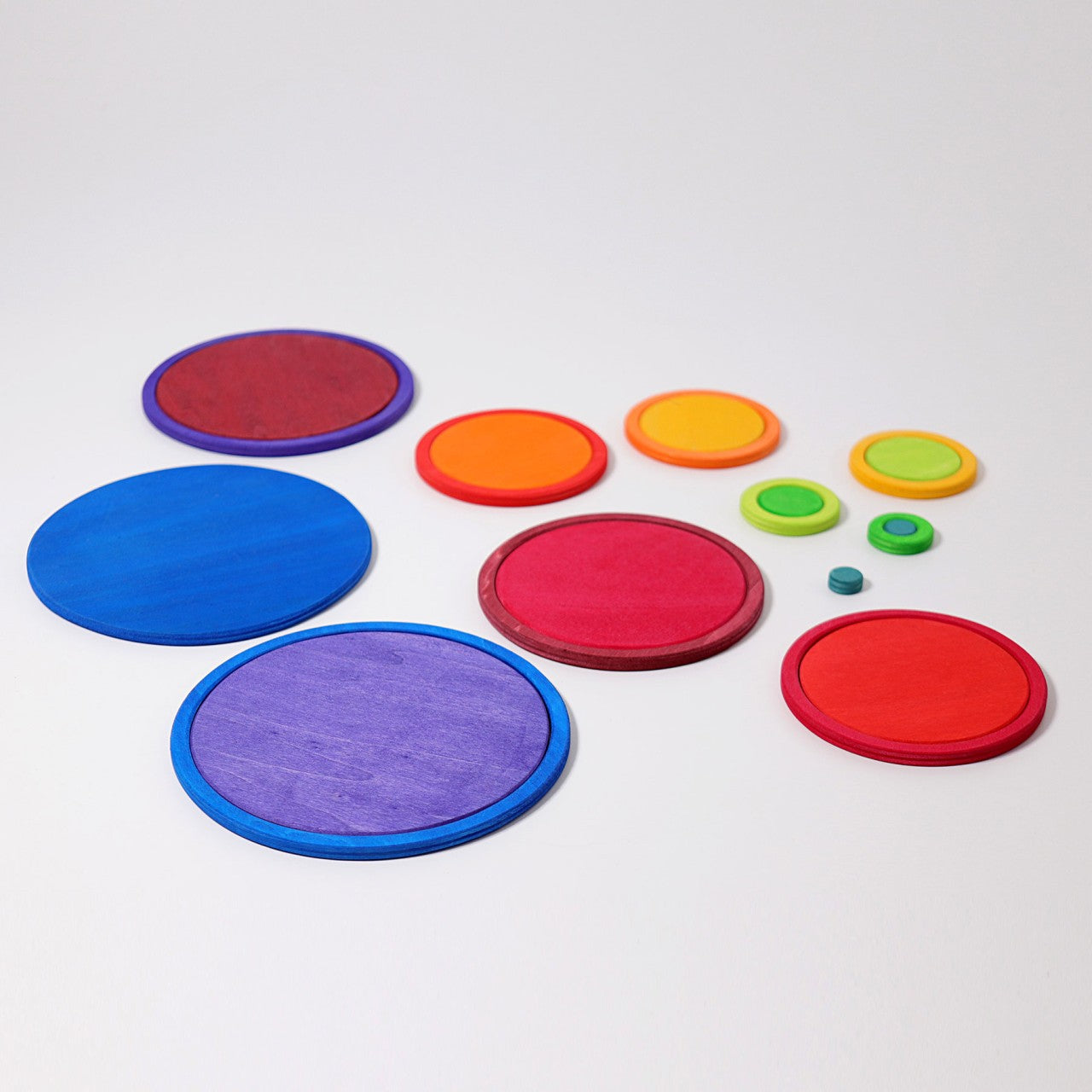 Concentric Circles and Rings | 20 Pieces | Wooden Toys for Kids | Open-Ended Play