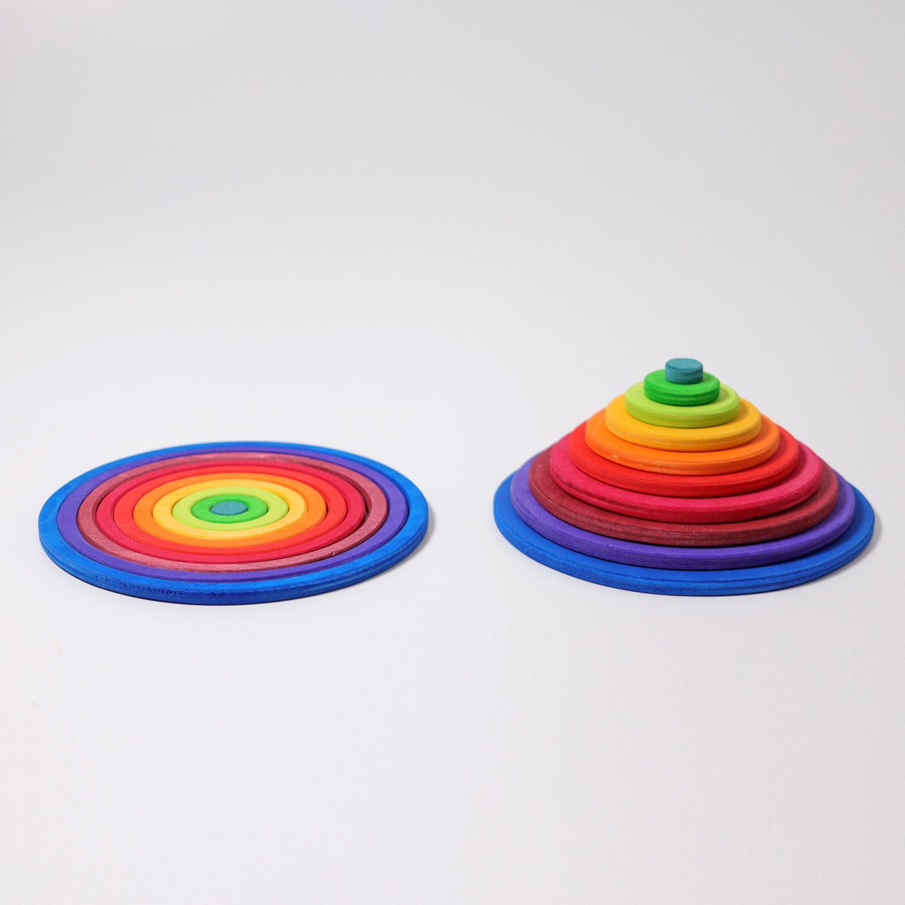 Concentric Circles and Rings | 20 Pieces | Wooden Toys for Kids | Open-Ended Play