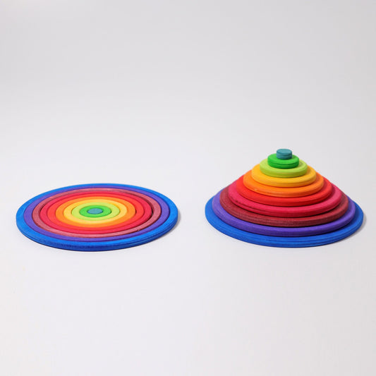 Concentric Circles and Rings | 20 Pieces | Wooden Toys for Kids | Open-Ended Play