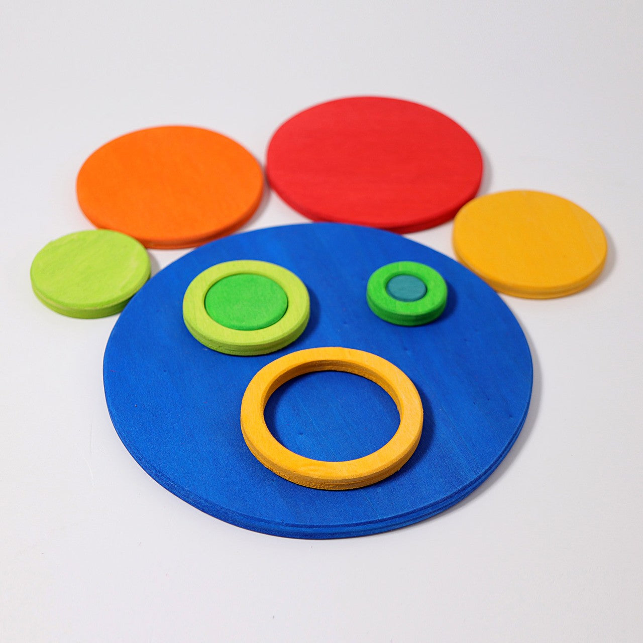 Concentric Circles and Rings | 20 Pieces | Wooden Toys for Kids | Open-Ended Play