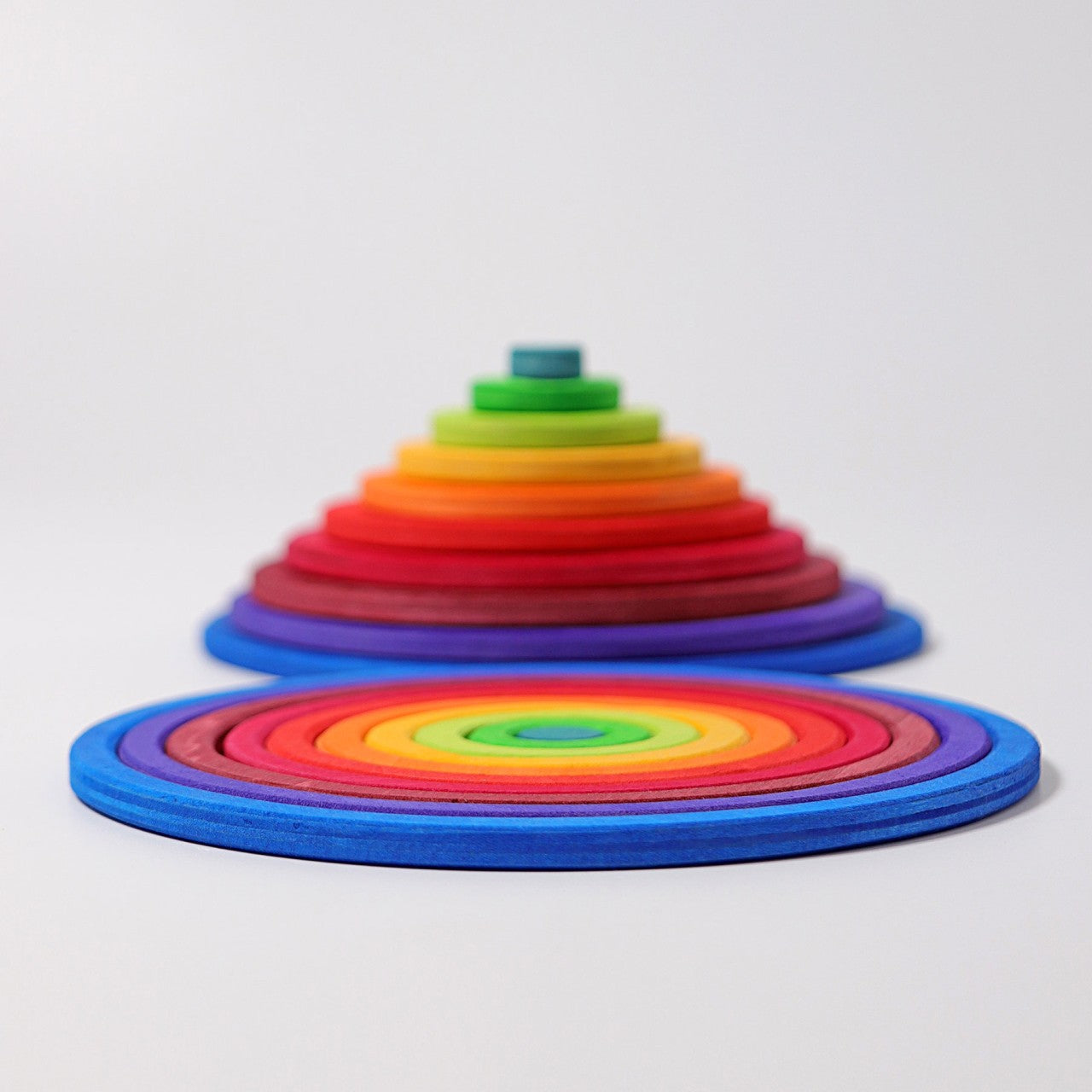 Concentric Circles and Rings | 20 Pieces | Wooden Toys for Kids | Open-Ended Play