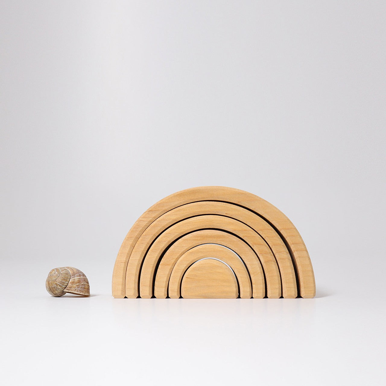 Natural Rainbow | 6 Pieces | Wooden Toys for Kids | Open-Ended Play