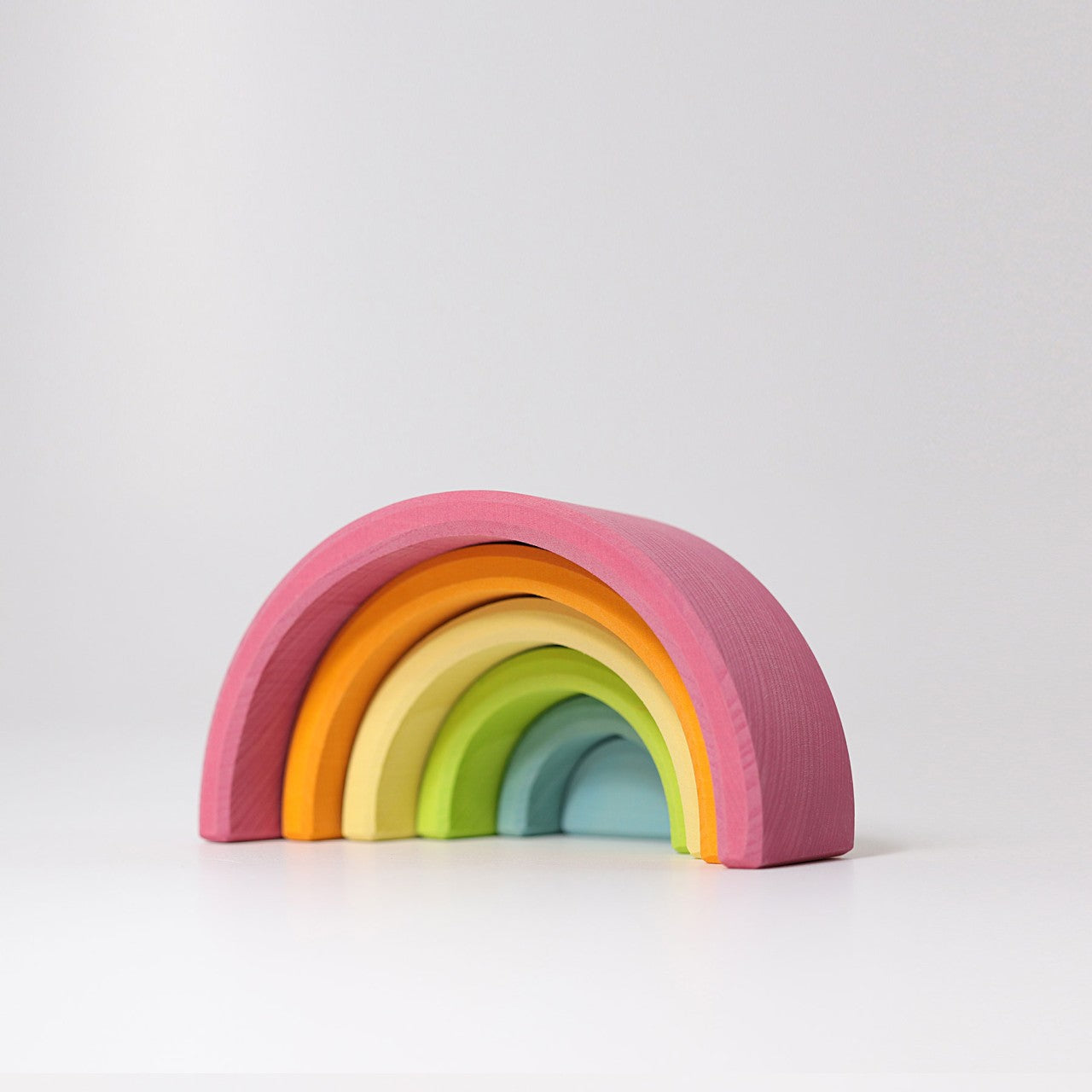 Pastel Rainbow | 6 Pieces | Wooden Toys for Kids | Open-Ended Play