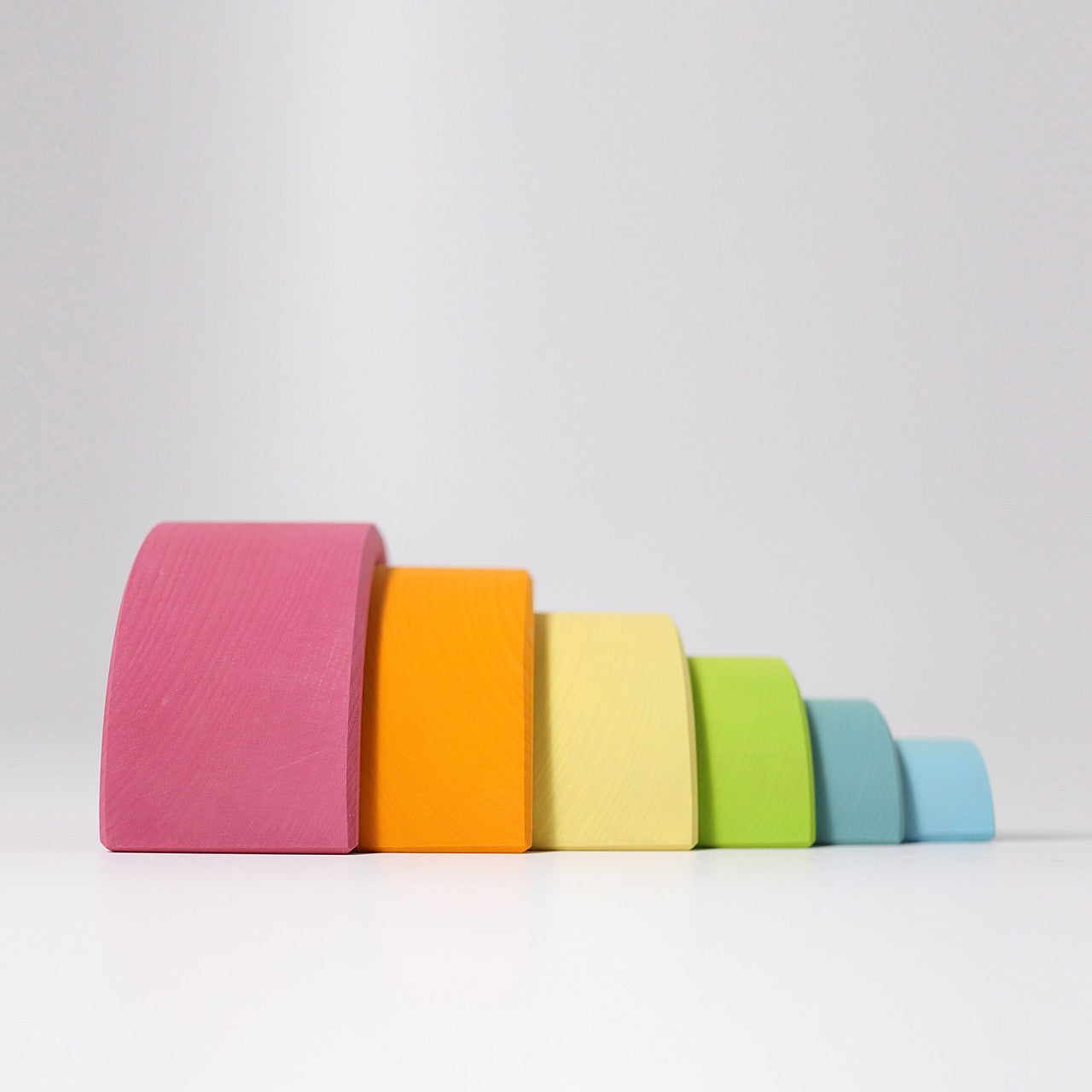 Pastel Rainbow | 6 Pieces | Wooden Toys for Kids | Open-Ended Play