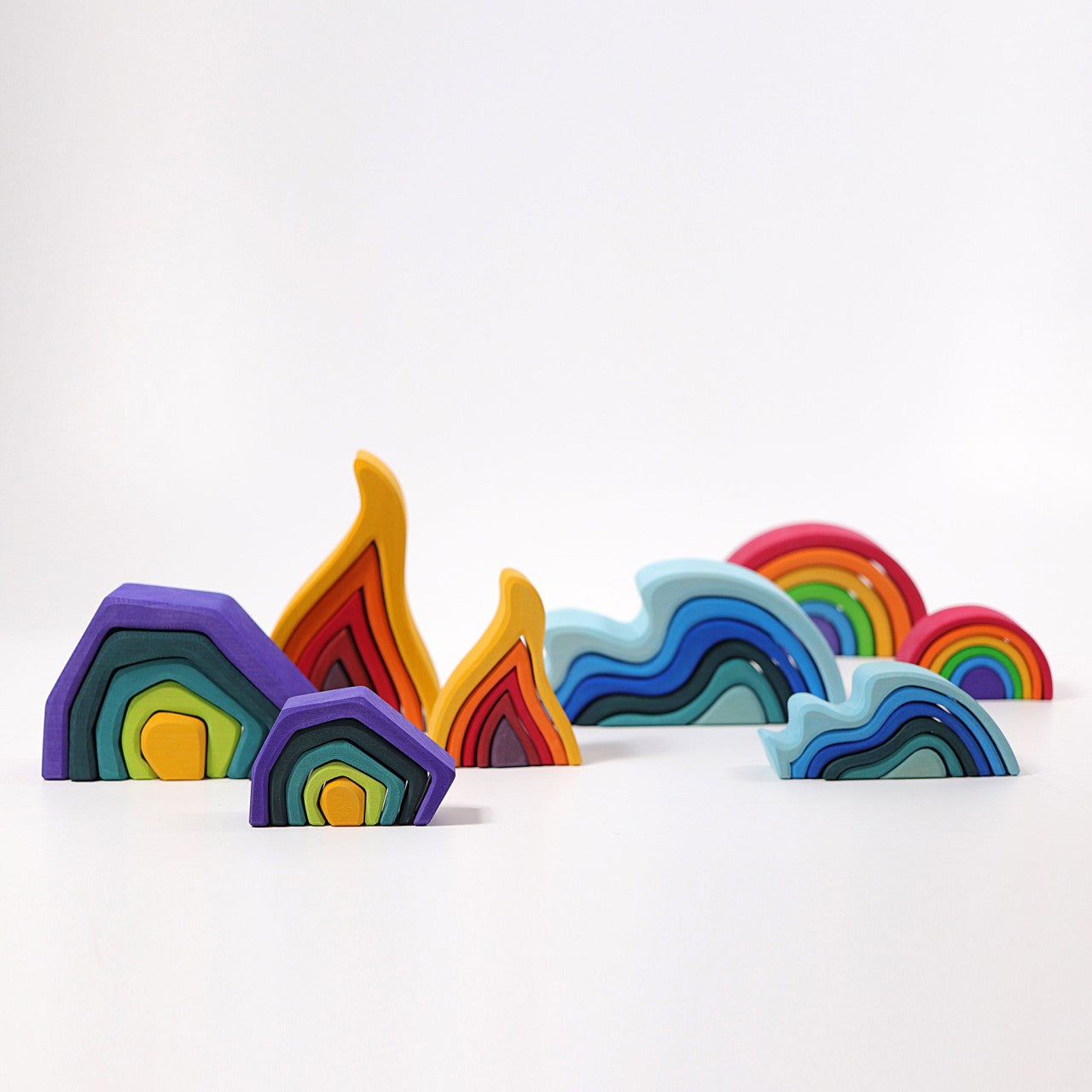 Fire | 5 Pieces | Wooden Toys for Kids | Open-Ended Play