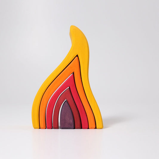 Fire | 5 Pieces | Wooden Toys for Kids | Open-Ended Play