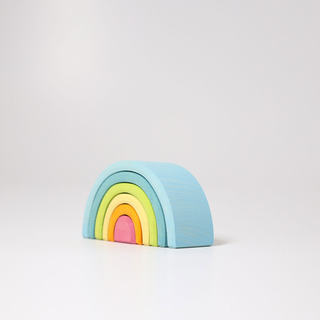 Small Pastel Rainbow | 6 Pieces | Wooden Toys for Kids | Open-Ended Play