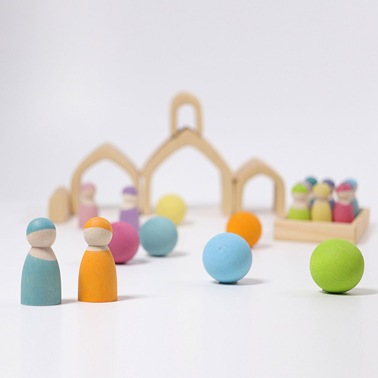 Natural House | 5 Pieces | Wooden Toys for Kids | Open-Ended Play