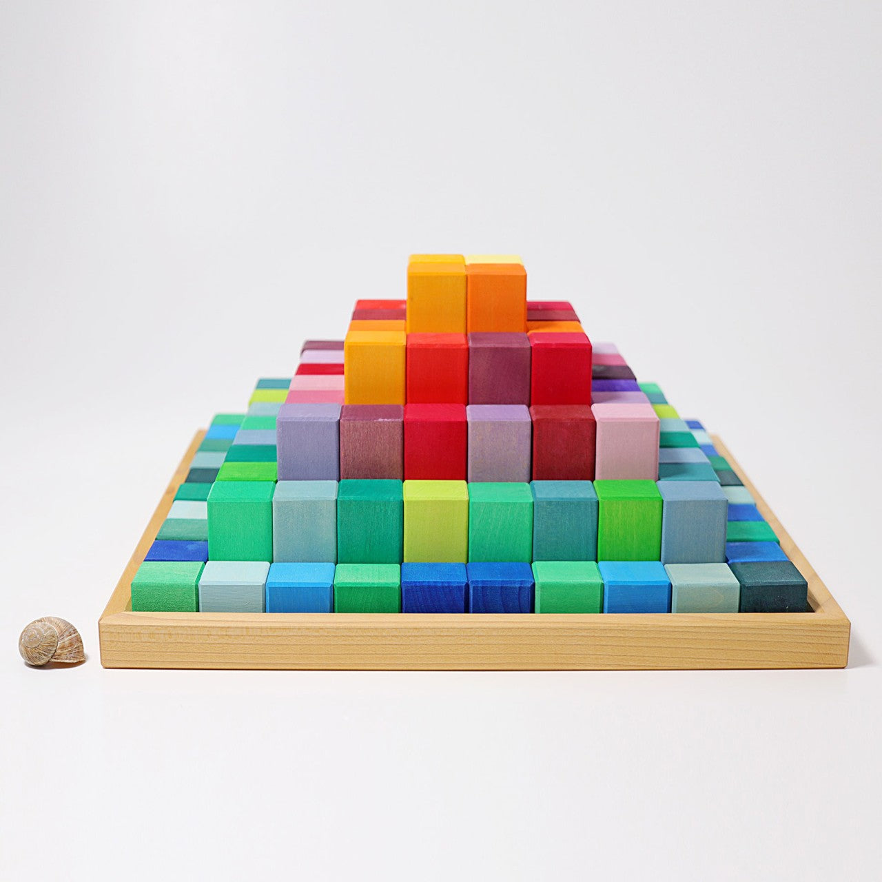Large Stepped Pyramid | Building Set | Wooden Toys for Kids | Open-Ended Play