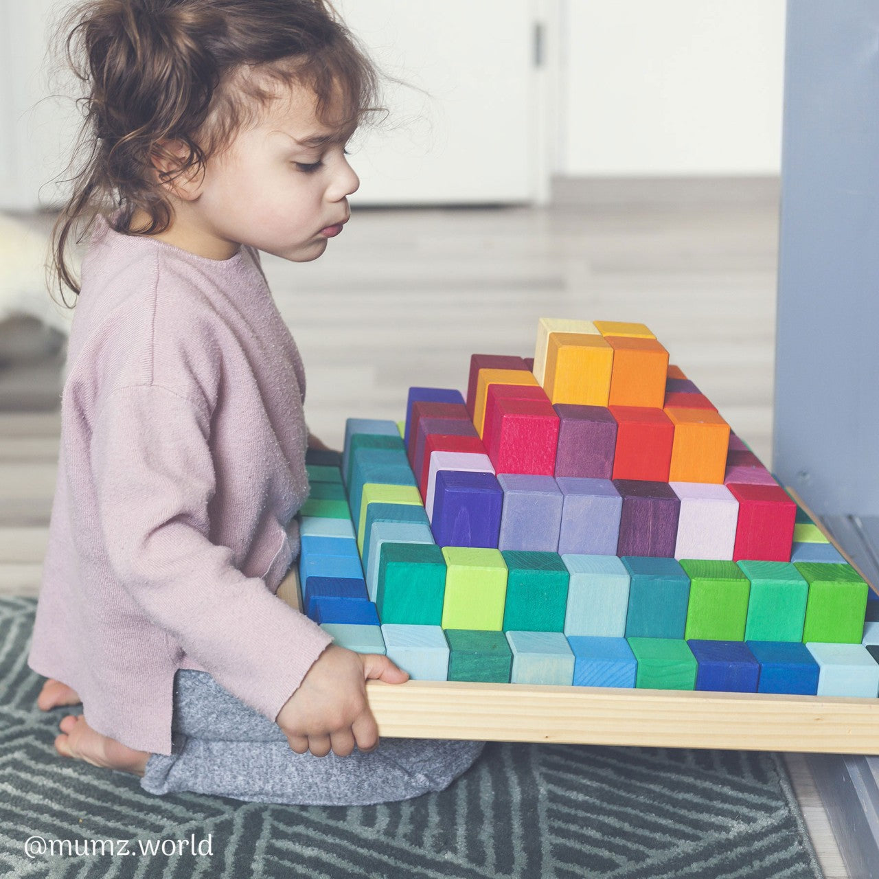 Large Stepped Pyramid | Building Set | Wooden Toys for Kids | Open-Ended Play