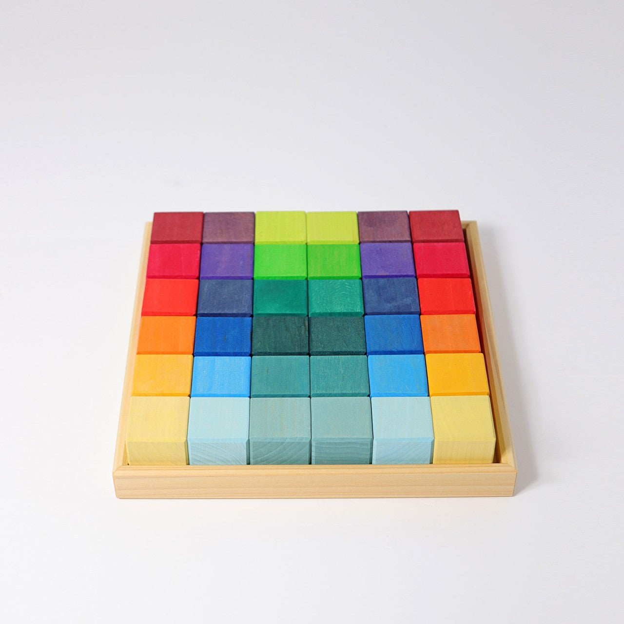 Rainbow Mosaic | Building Set | Wooden Toys for Kids | Open-Ended Play