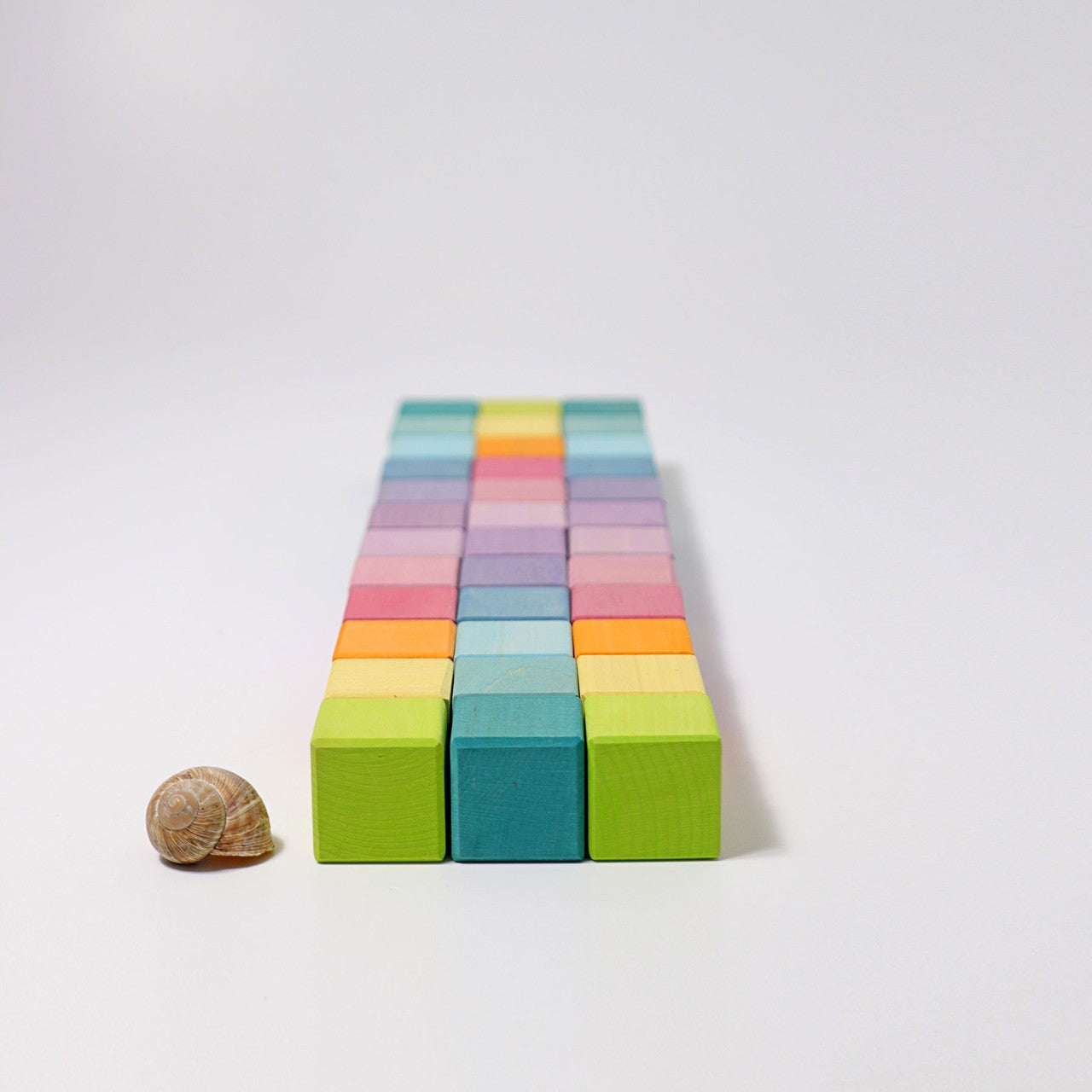 Pastel Mosaic | Building Set | Wooden Toys for Kids | Open-Ended Play