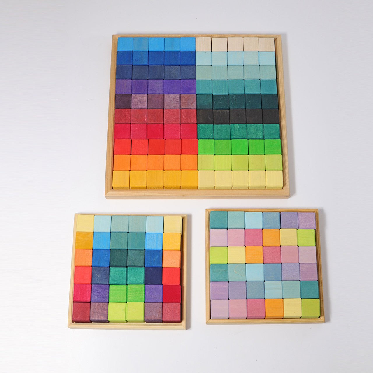 Pastel Mosaic | Building Set | Wooden Toys for Kids | Open-Ended Play