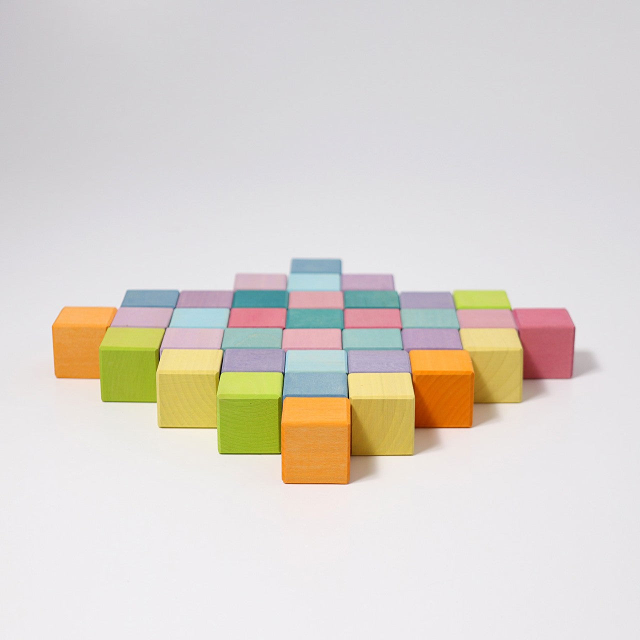 Pastel Mosaic | Building Set | Wooden Toys for Kids | Open-Ended Play