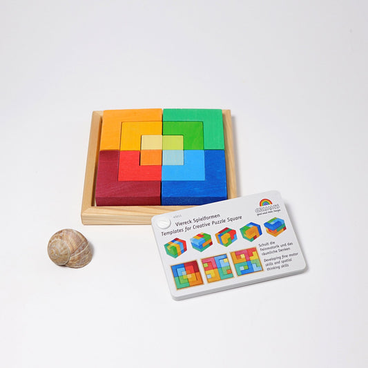 Creative Puzzle Set Square | Wooden Puzzle & Building Set