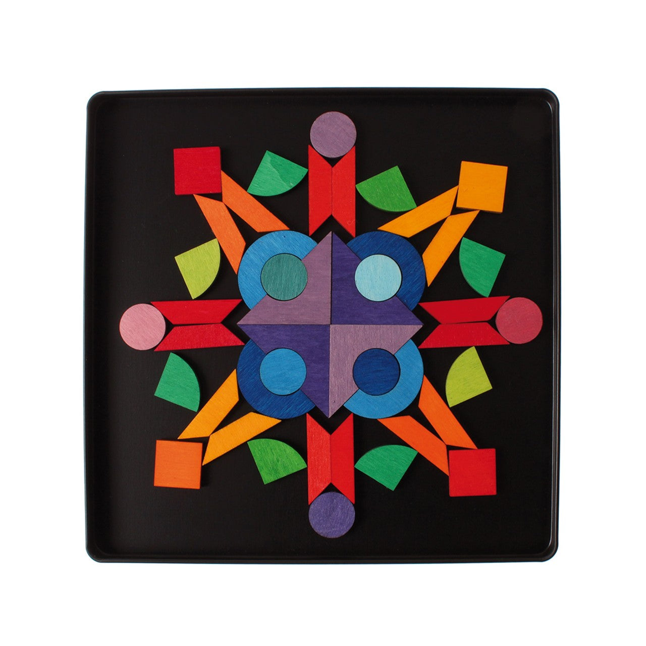 Triangle, Square, Circle & Glitter Stones | Magnet Puzzle | Creativity Toy For Kids & Adults