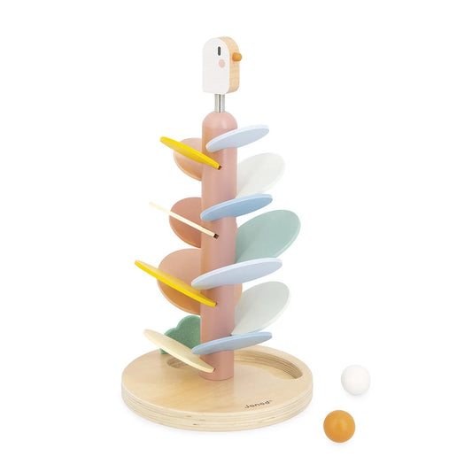 Sweet Cocoon Bird Marble Tree | Wooden Toddler Activity Toy