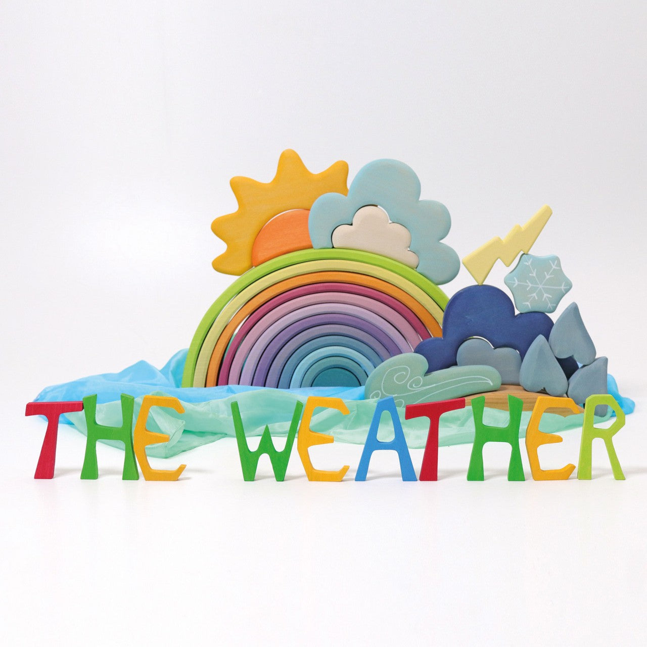 Weather Building Set | Wooden Toys for Kids | Open-Ended Play