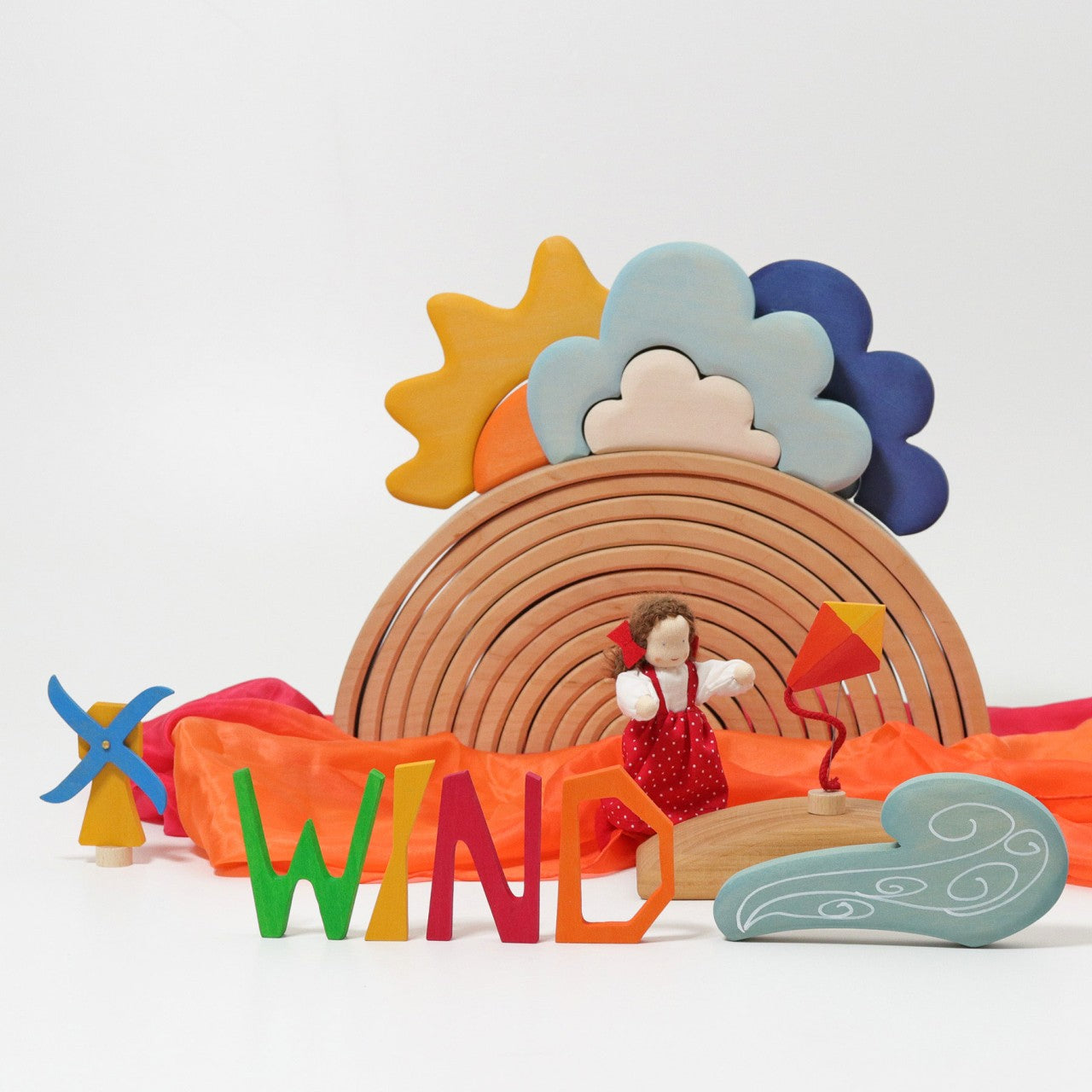 Weather Building Set | Wooden Toys for Kids | Open-Ended Play