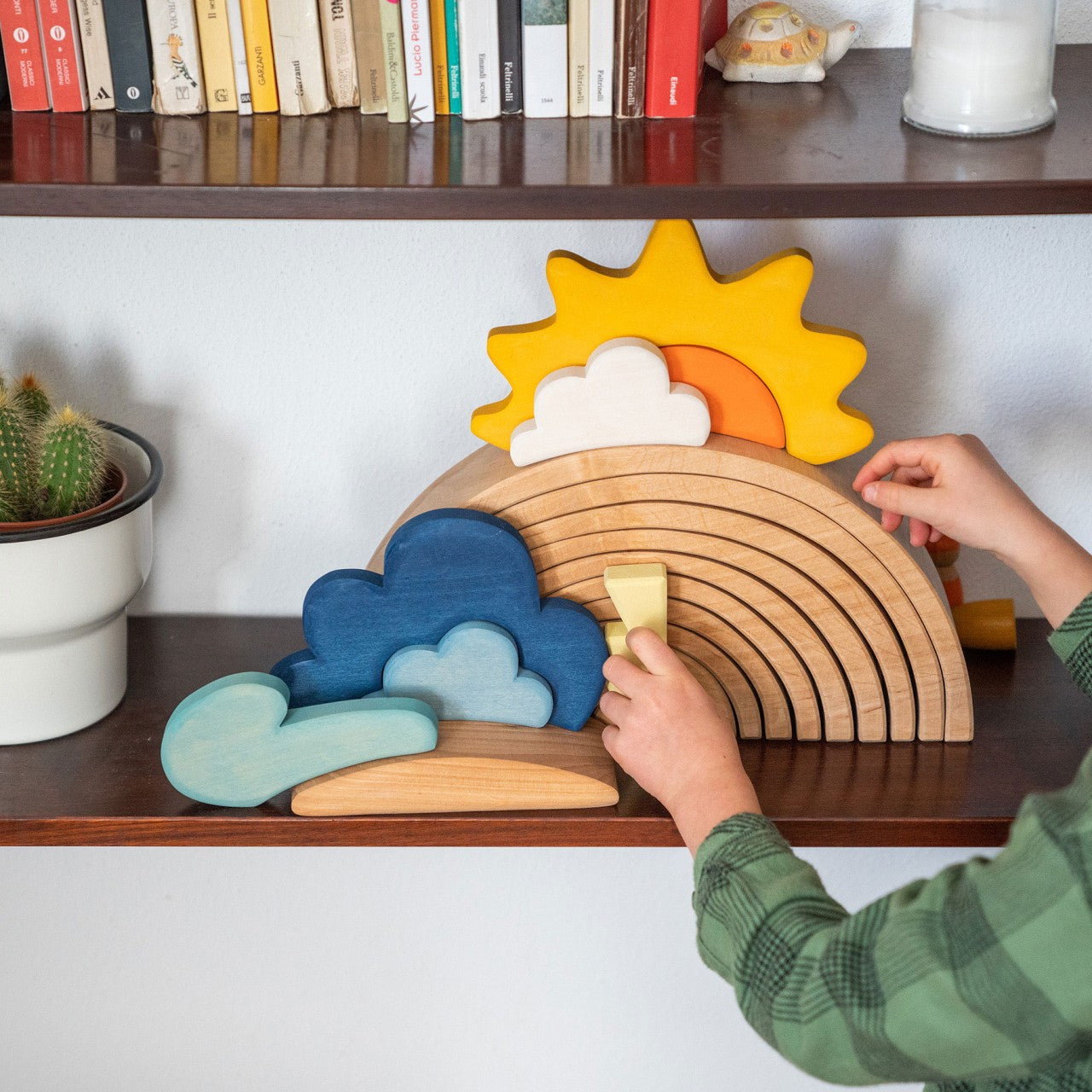 Weather Building Set | Wooden Toys for Kids | Open-Ended Play
