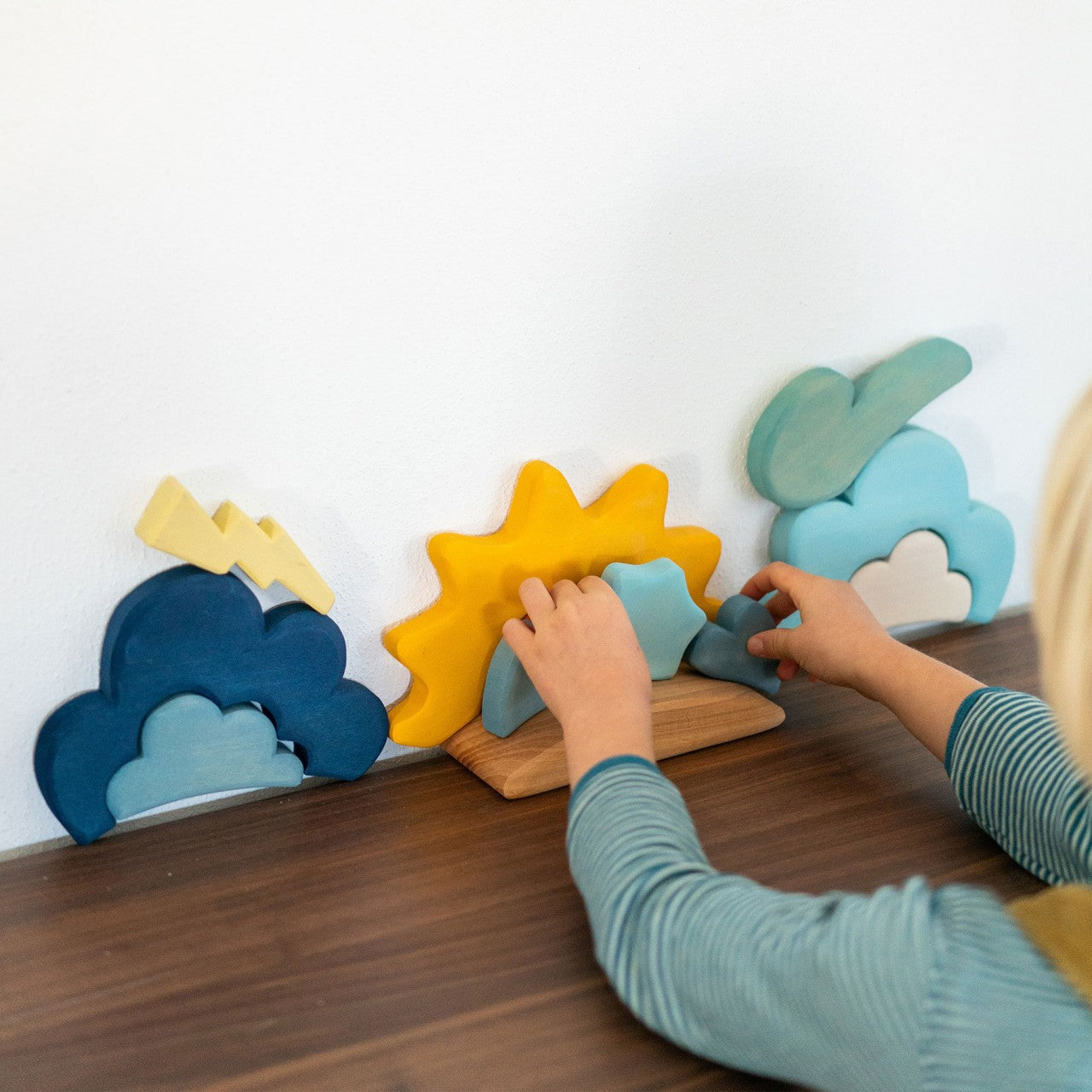 Weather Building Set | Wooden Toys for Kids | Open-Ended Play