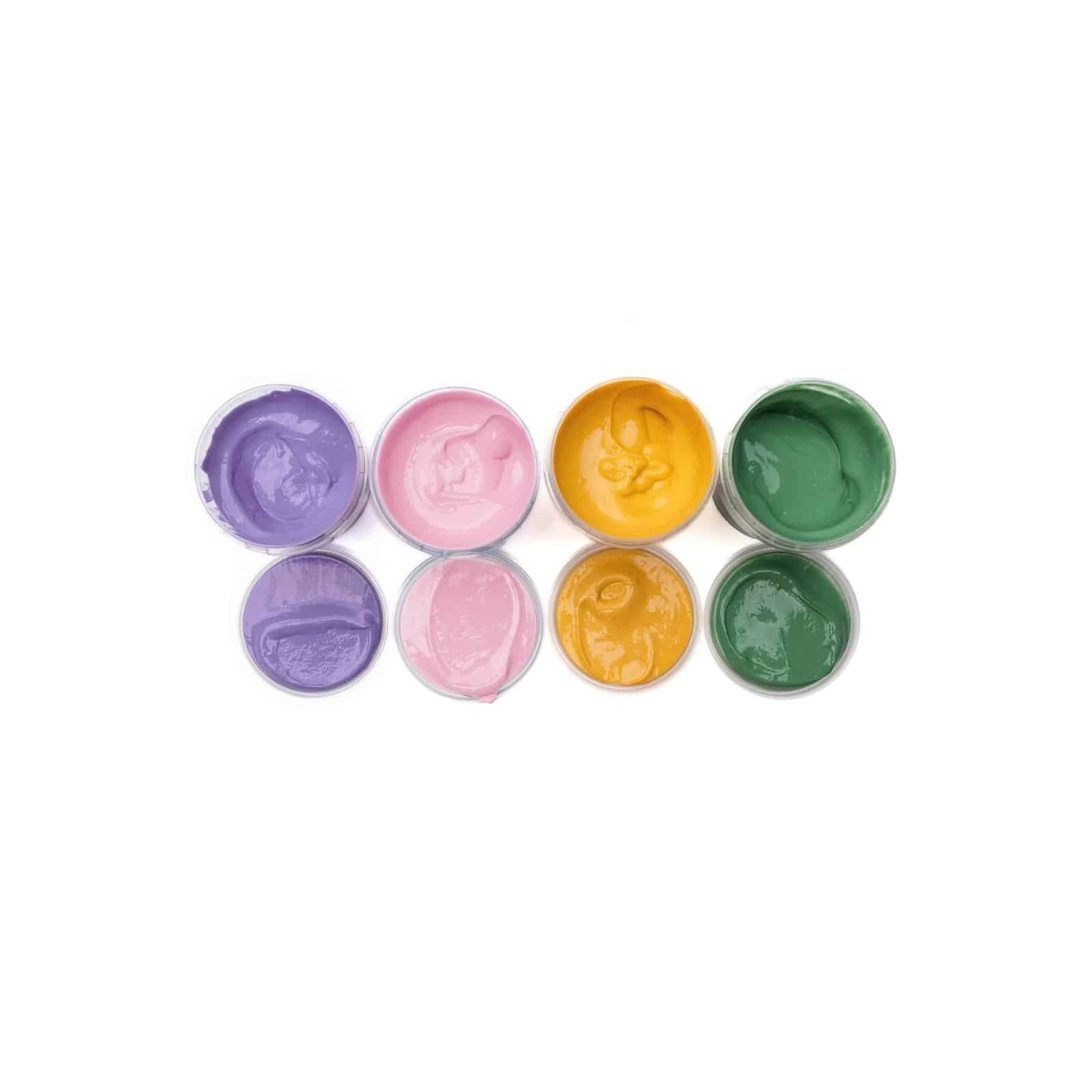 Kid’s Organic Finger Paints Pink, Violet, Yellow & Green | Child-Safe, Eco-Friendly, Plant-based | Certified Organic