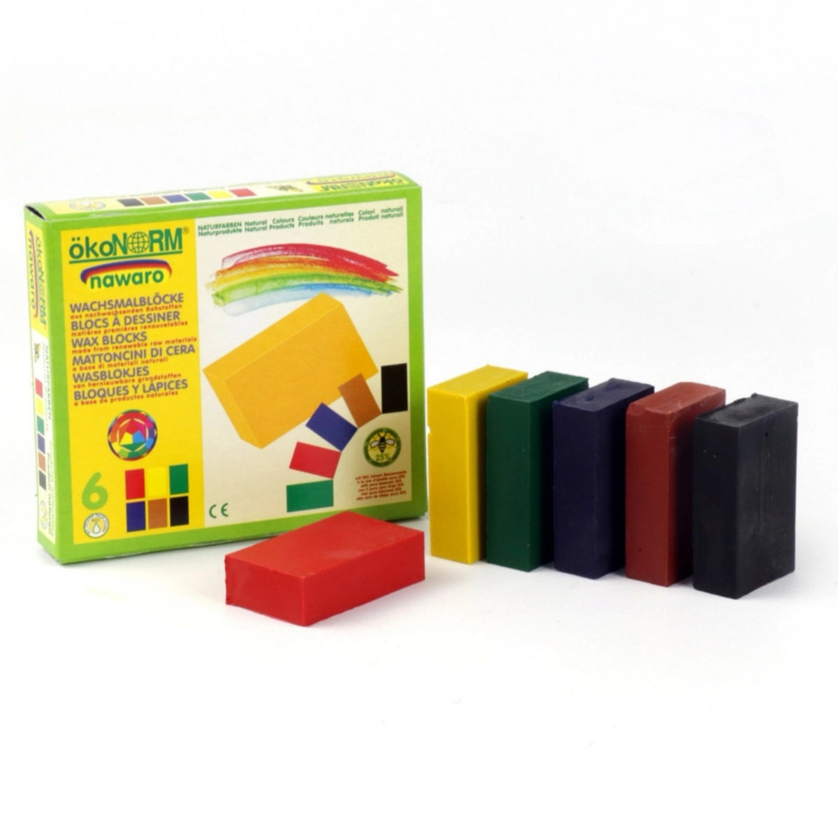 Kids’ Natural Beeswax Blocks | Child-Safe & Eco-Friendly | 6 Colours